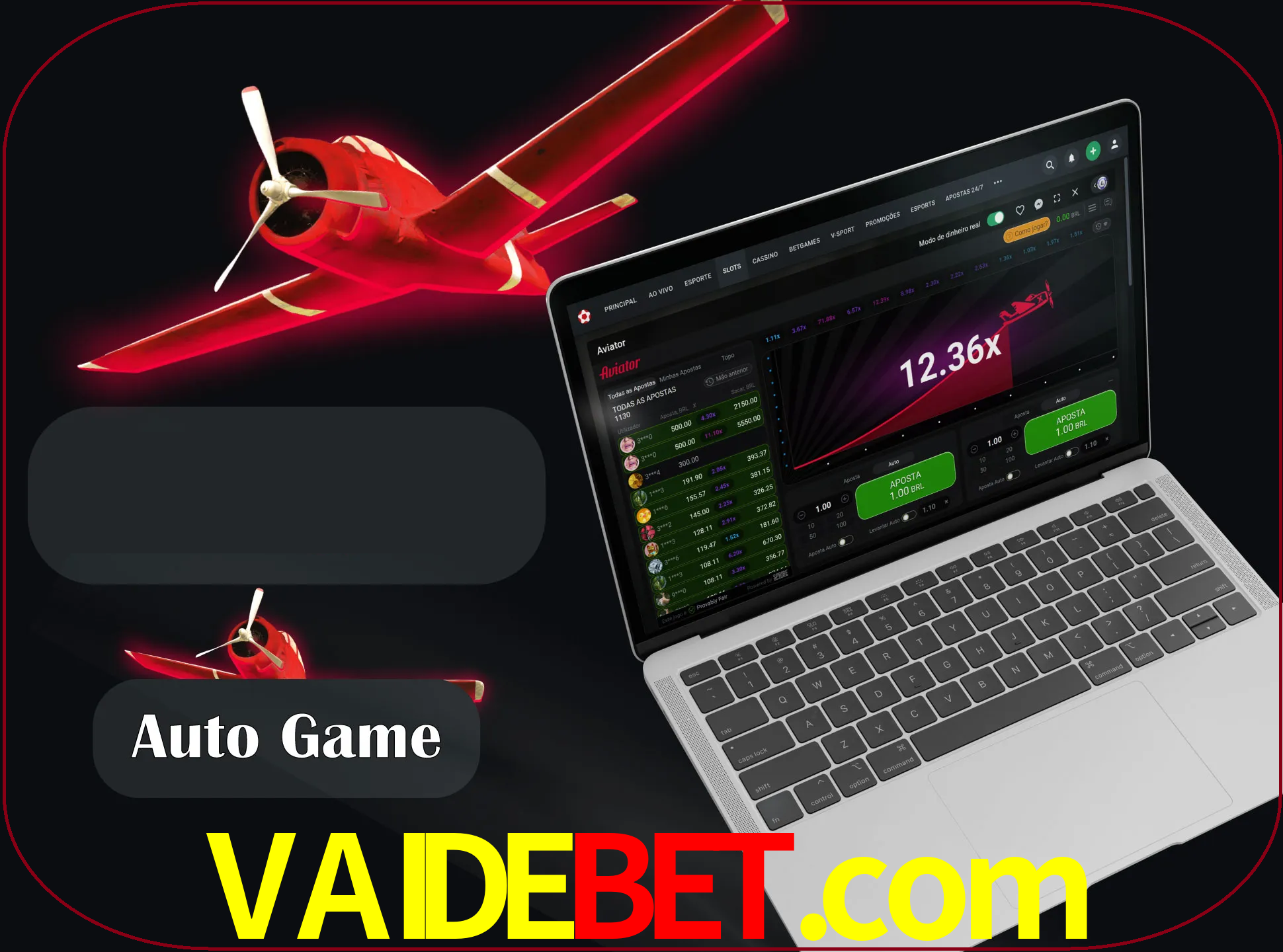 No modo automático, os jogos apostam e sacam seu dinheiro automaticamente.