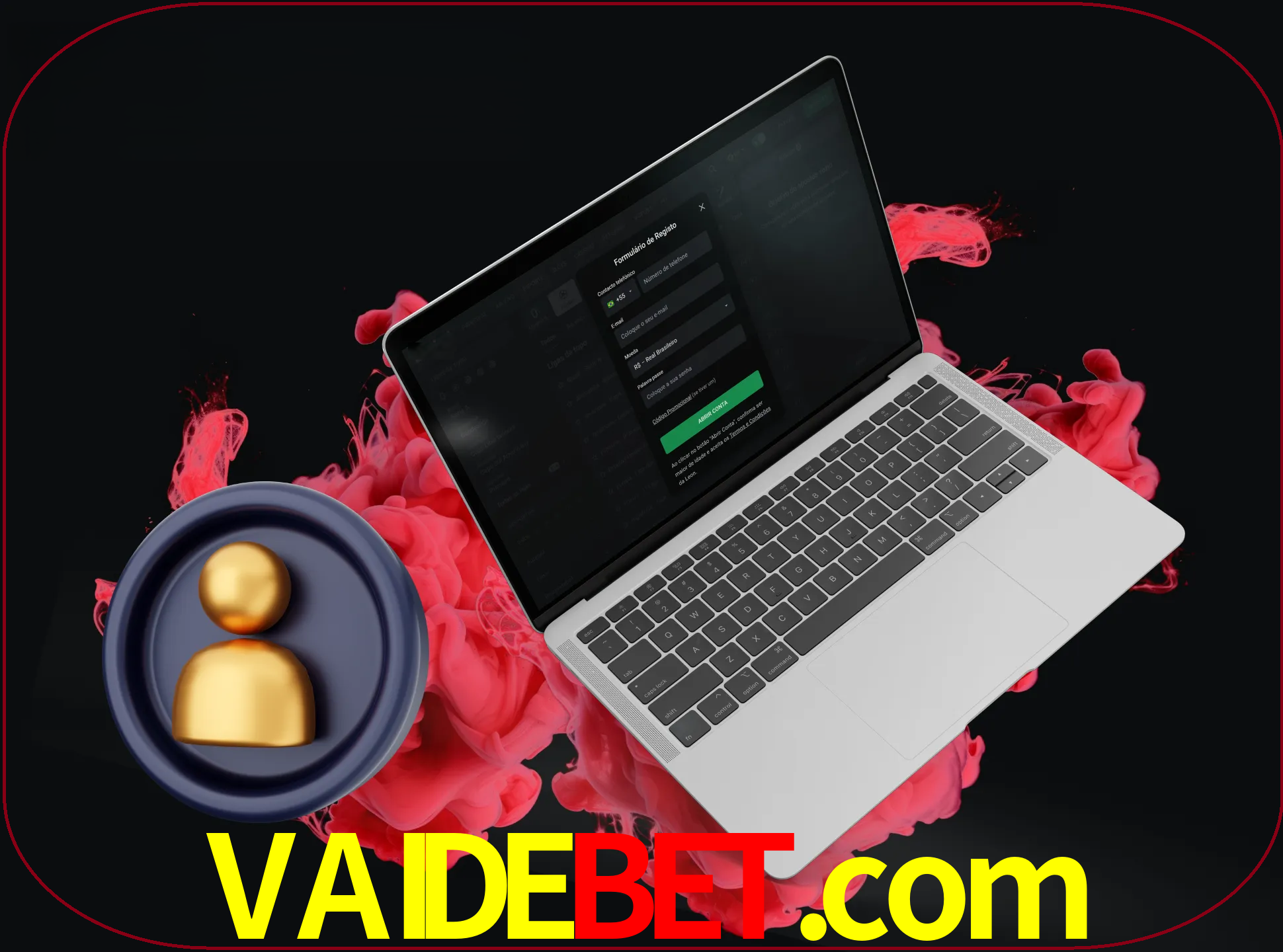 No cabeçalho do site vaidebet, clique no botão que o levará a um formulário especial onde terá de introduzir as suas informações actuais.