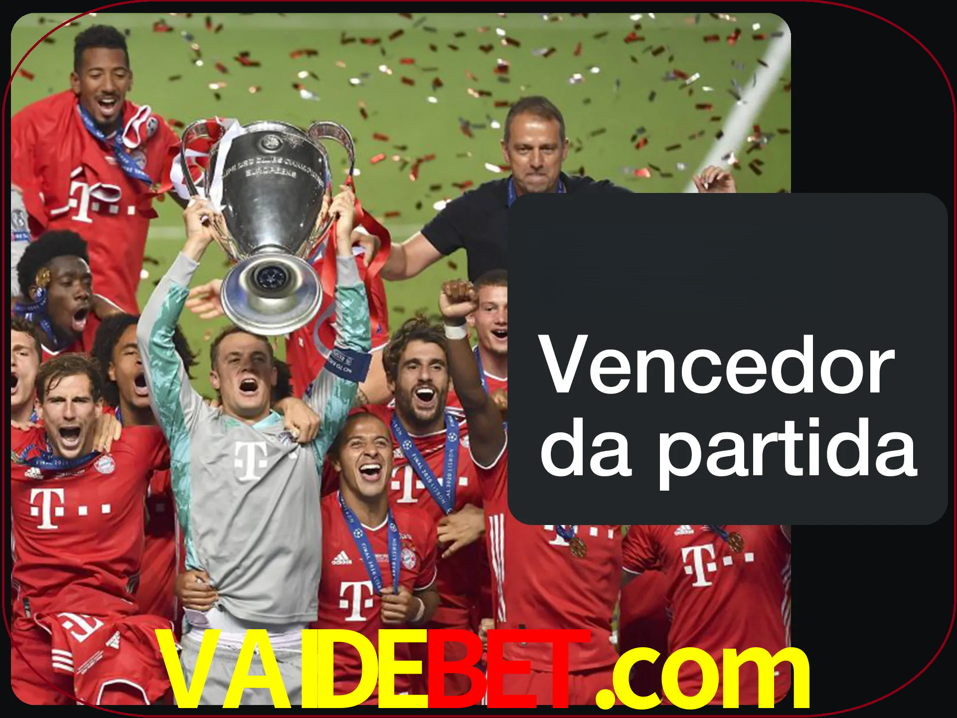 Aposte no vencedor e ganhe uma grande quantia de dinheiro.