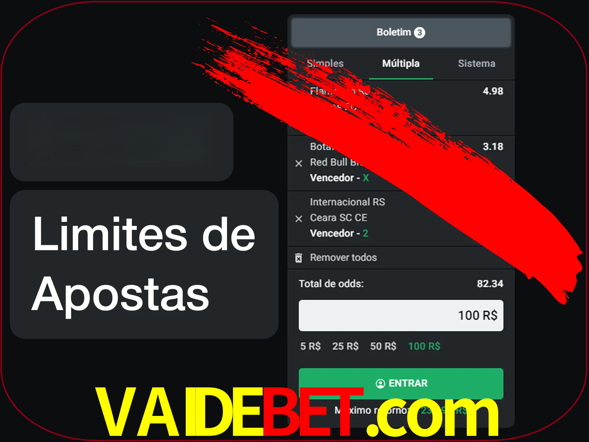Não faça apostas loucas.