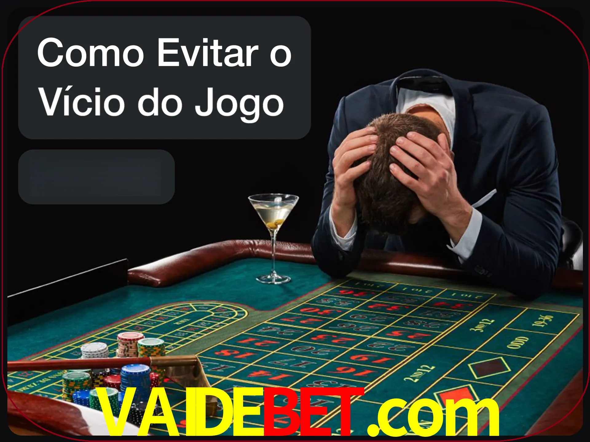 Você é responsável por cada uma de suas apostas.